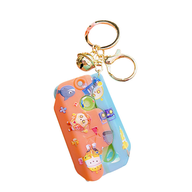 Wholesale ABS Luminous Radish Gravity Knife Decompression Toy Keychain